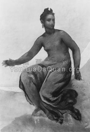 Fortune Anahita A Study For The Flight Of Night - 威廉·莫里斯·亨特